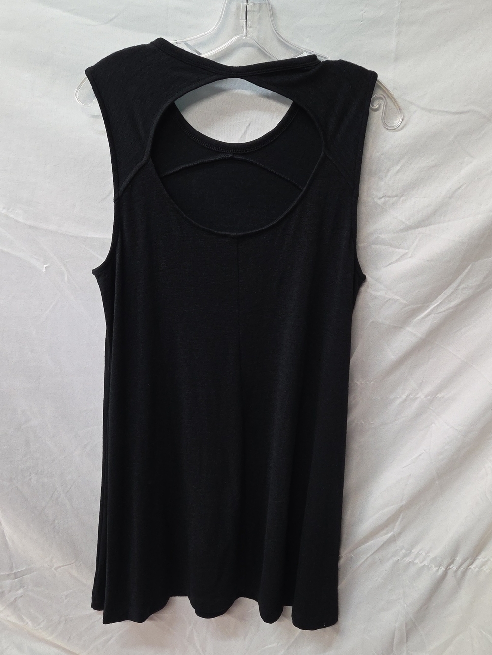 GAP Black Asymmetrical Stretch Tank Dress Large